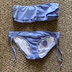 Size L, blue bikini, worn once